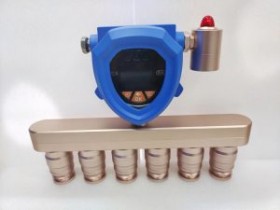 带温湿度显示的气体检测仪防晒防雨淋多种气体一体式检测仪